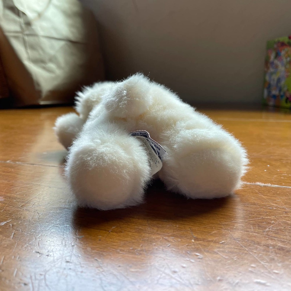 Polar Bear Stuffed Animal Small Aurora Toys Stuffy Cute Fluffy Cuddly - Picture 3 of 9